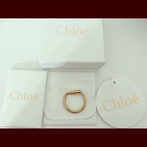 Chloe logo key ring